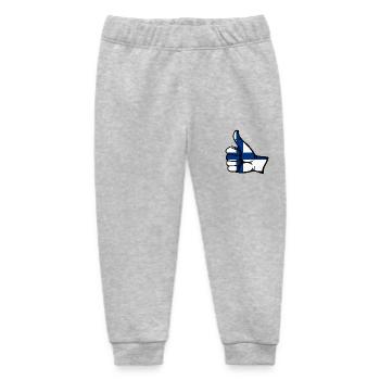 Finnland Flagge alles klar Symbol - Baby Organic Jogginghose Baby Tumbler von Stanley/Stella - Grau meliert - Vorne