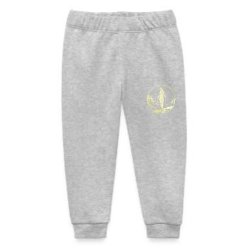 Nordic Walking Woman - Baby Organic Sweatpants by Stanley/Stella - heather grey - Front