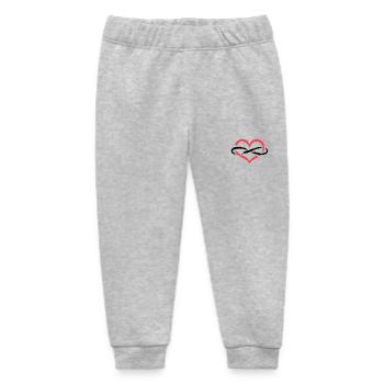 Herz Symbol Unendlich Endlos Liebe - Baby Organic Jogginghose Baby Tumbler von Stanley/Stella - Grau meliert - Vorne