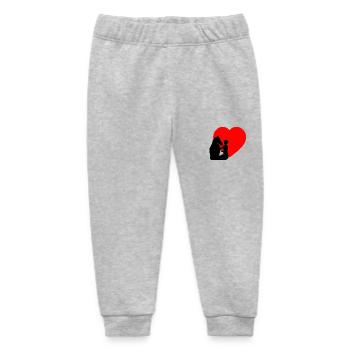 Pferd - Baby Organic Jogginghose Baby Tumbler von Stanley/Stella - Grau meliert - Vorne
