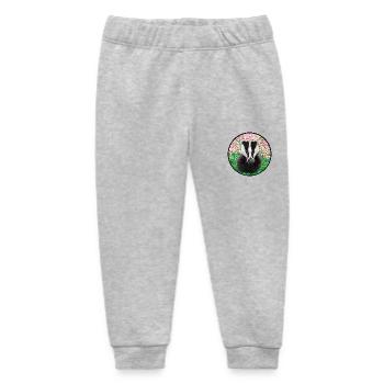 Badger in the springtime - Baby Organic Sweatpants by Stanley/Stella - heather grey - Front