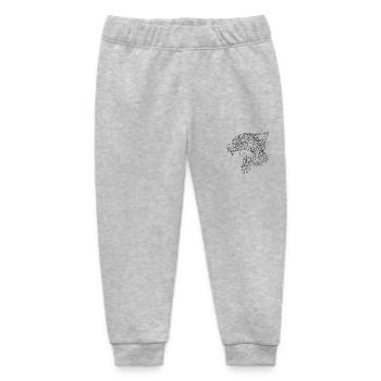 Gruseliges Vintage Halloween Wolfportrait - Baby Organic Jogginghose Baby Tumbler von Stanley/Stella - Grau meliert - Vorne