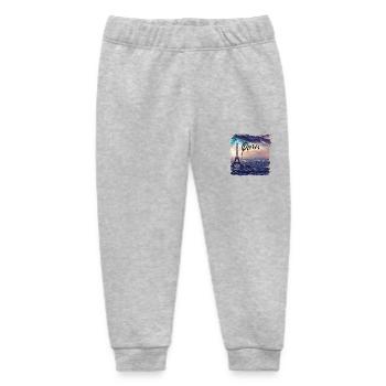 Paris Eiffel Tower Casual Style - Baby Organic Sweatpants by Stanley/Stella - heather grey - Front