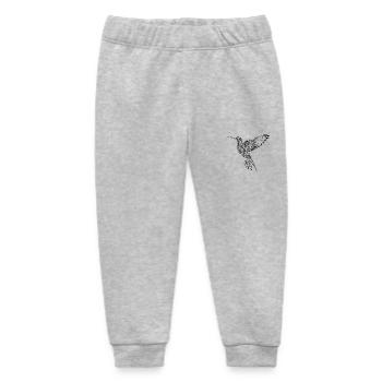 Exotischer fliegender Kolibri breite Schwingen - Baby Organic Jogginghose Baby Tumbler von Stanley/Stella - Grau meliert - Vorne