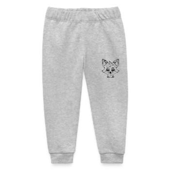 Schlauer Putziger Kinder Fuchs - Baby Organic Jogginghose Baby Tumbler von Stanley/Stella - Grau meliert - Vorne