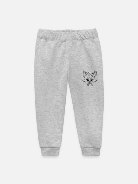 Schlauer Putziger Kinder Fuchs - Baby Organic Jogginghose Baby Tumbler von Stanley/Stella - Grau meliert