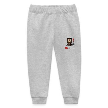 Löwe - Von Natur aus Fleischfresser - Baby Organic Jogginghose Baby Tumbler von Stanley/Stella - Grau meliert - Vorne