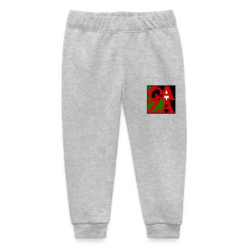Gaza poster - Baby Organic Jogginghose Baby Tumbler von Stanley/Stella - Grau meliert - Vorne