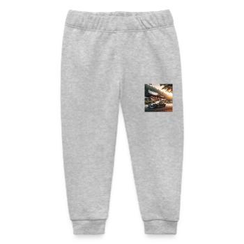 JDM Tempel - Baby Organic Jogginghose Baby Tumbler von Stanley/Stella - Grau meliert - Vorne