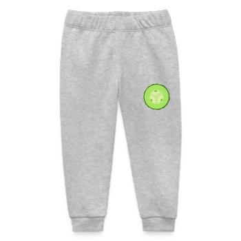 Cucumber Slice - Baby Organic Sweatpants by Stanley/Stella - heather grey - Front