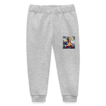 Holly Mary Maria Madonna Mariana Virgin Mary Holy - Baby Organic Sweatpants by Stanley/Stella - heather grey - Front