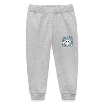 Frosted Whimsy theme - Baby Organic Sweatpants by Stanley/Stella - heather grey - Front