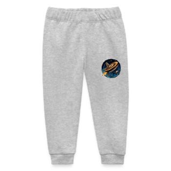 Bitcoin rocket: Departure into the crypto universe! - Baby Organic Sweatpants by Stanley/Stella - heather grey - Front
