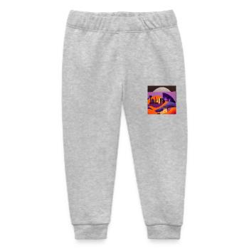 Mysteries of the desert - Baby Organic Sweatpants by Stanley/Stella - heather grey - Front