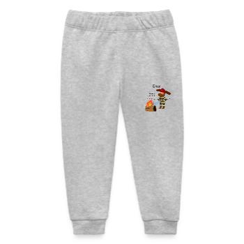 Eric als Feuerwehrmann6 - Baby Organic Jogginghose Baby Tumbler von Stanley/Stella - Grau meliert - Vorne