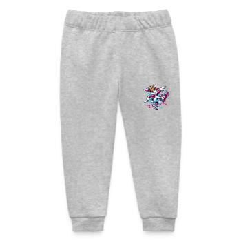 tanzender Hase - Baby Organic Jogginghose Baby Tumbler von Stanley/Stella - Grau meliert - Vorne