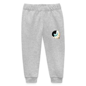 Whale and Petunias - Baby Organic Jogginghose Baby Tumbler von Stanley/Stella - Grau meliert - Vorne