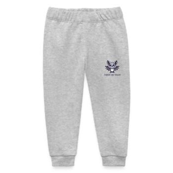 bat comic - Baby Organic Sweatpants by Stanley/Stella - heather grey - Front