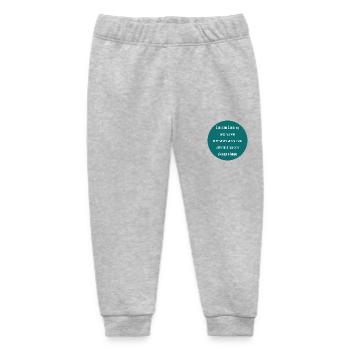 Live with a smile - Baby Organic Sweatpants by Stanley/Stella - heather grey - Front