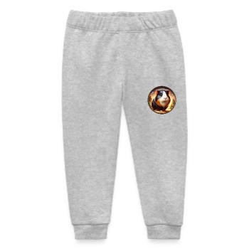 Guinea pig at night - Baby Organic Sweatpants by Stanley/Stella - heather grey - Front