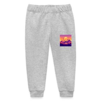 Berlin - Baby Organic Jogginghose Baby Tumbler von Stanley/Stella - Grau meliert - Vorne
