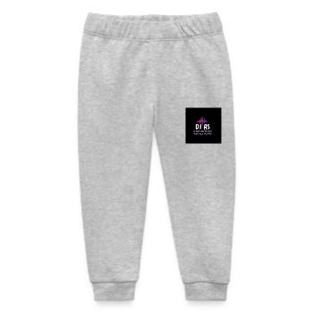 DJ als - Baby Organic Jogginghose Baby Tumbler von Stanley/Stella - Grau meliert - Vorne