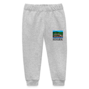 Heidelberg Old Bridge and Castle - Baby Organic Sweatpants by Stanley/Stella - heather grey - Front