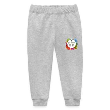 Gran Canaria 2025 Bunt - Baby Organic Jogginghose Baby Tumbler von Stanley/Stella - Grau meliert - Vorne