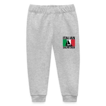 Italian Sailing Crew Sailing Shirt - Baby Organic Sweatpants by Stanley/Stella - heather grey - Front