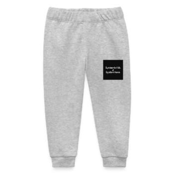 Criticism of the system - Baby Organic Sweatpants by Stanley/Stella - heather grey - Front