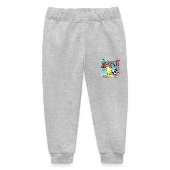 UFO cow - Baby Organic Sweatpants by Stanley/Stella - heather grey - Front