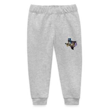 Austin Skyline in Texas State Map - Baby Organic Sweatpants by Stanley/Stella - heather grey - Front