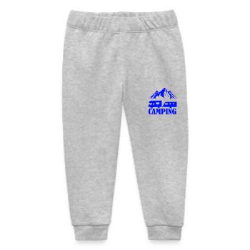 Camping - Baby Organic Sweatpants by Stanley/Stella - heather grey - Front