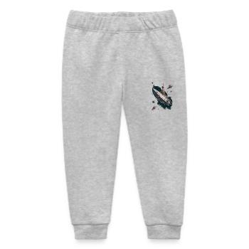Sternenschiff Abenteuer In Den Weiten Des Alls - Baby Organic Jogginghose Baby Tumbler von Stanley/Stella - Grau meliert - Vorne