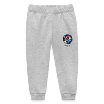 Galactic Dreams Think Big - Baby Organic Sweatpants by Stanley/Stella - heather grey - Front