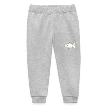 Fish Shirt Fish Motif,Fishing Clothing Gift - Baby Organic Sweatpants by Stanley/Stella - heather grey - Front