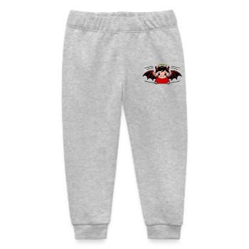 Teufel Engel Baby Kind Heilgenschein Hörner Flügel - Baby Organic Jogginghose Baby Tumbler von Stanley/Stella - Grau meliert - Vorne