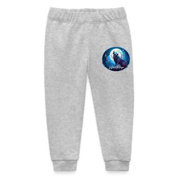 Wolf - Baby Organic Sweatpants by Stanley/Stella - heather grey - Front