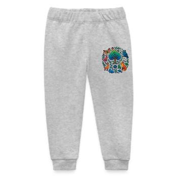 T-Shirt mit Waldtieren & Baum – für Naturfreunde - Baby Organic Jogginghose Baby Tumbler von Stanley/Stella - Grau meliert - Vorne