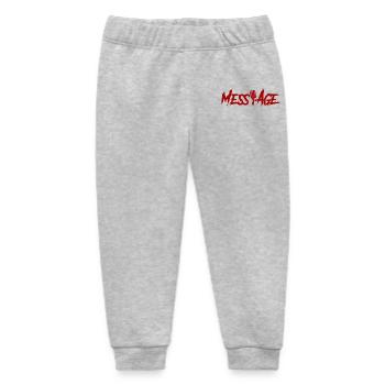 MessAge Logo - Baby Organic Jogginghose Baby Tumbler von Stanley/Stella - Grau meliert - Vorne