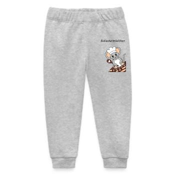 Schleckermaeulchen gross - Baby Organic Jogginghose Baby Tumbler von Stanley/Stella - Grau meliert - Vorne