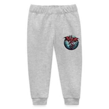 Planet Drache Drachen - Baby Organic Jogginghose Baby Tumbler von Stanley/Stella - Grau meliert - Vorne