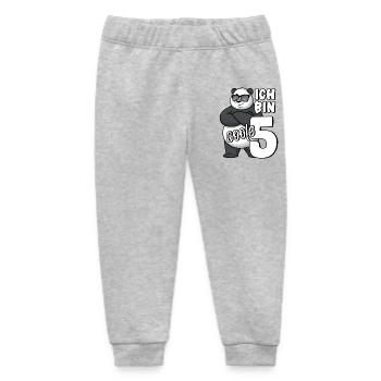 5. Geburtstag Junge 5 Jahre Panda Ich bin coole 5 - Baby Organic Jogginghose Baby Tumbler von Stanley/Stella - Grau meliert - Vorne