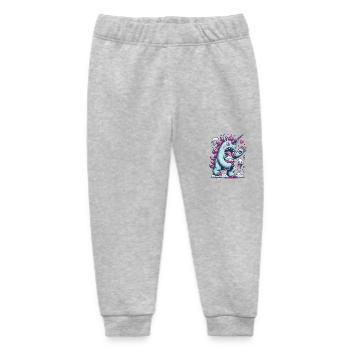 Unicorn Monster Monster Monsters Manga Cream - Baby Organic Sweatpants by Stanley/Stella - heather grey - Front
