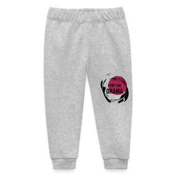 Stop The Drama Geschenk - Baby Organic Jogginghose Baby Tumbler von Stanley/Stella - Grau meliert - Vorne