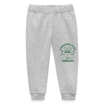 Gardening is my Therapy - Baby Organic Sweatpants by Stanley/Stella - heather grey - Front
