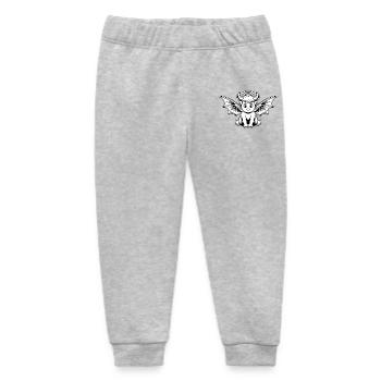 Engel Teufel Baby Kind Heilgenschein Hörner Flügel - Baby Organic Jogginghose Baby Tumbler von Stanley/Stella - Grau meliert - Vorne