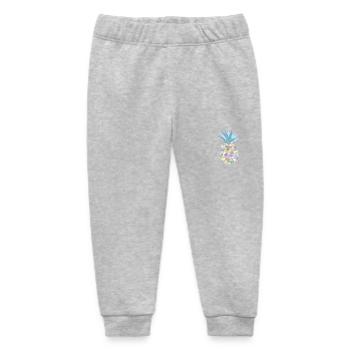 Pastel-coloured pineapple - Baby Organic Sweatpants by Stanley/Stella - heather grey - Front
