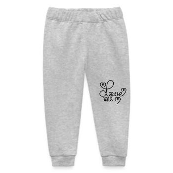 Love Me - Baby Organic Sweatpants by Stanley/Stella - heather grey - Front
