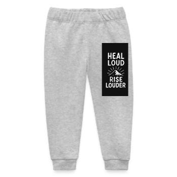 GlowGrind  - Baby Organic Jogginghose Baby Tumbler von Stanley/Stella - Grau meliert - Vorne